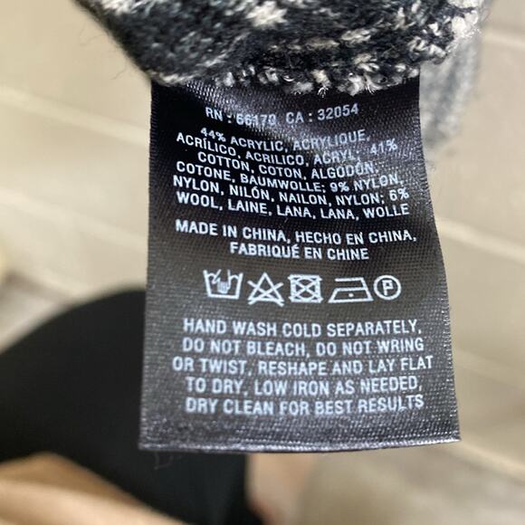 Moth Anthropologie midi small black and white diamond print cotton blend dress - Picture 4 of 7